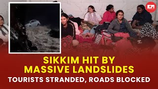 Heavy rainfall triggers landslides in North Sikkim, over 1,000 tourists stranded