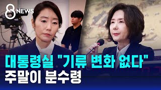 대통령실 "기류 변화 없다"…주말이 분수령 / SBS 8뉴스