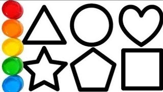 learn shapes2d shapeslearn colorsshapes for kidscolors for children 2d shapes for kidsshapes drawing