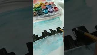 easy landscape painting 🖌️🎨#ytshort #painter #artistpainting #yt #viral #artjourney