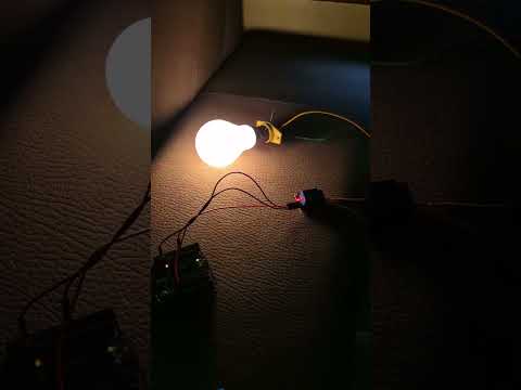 Bulb Control Using Relay #arduino #electric #electronics