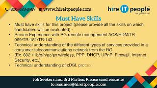 Infrastructure Security Jobs | Virtual Private Network, Firewall Jobs | Denver, CO | Job ID: 35664 |