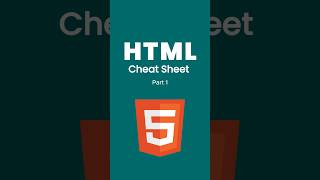 HTML Cheat codes - Part 1 (HTML Series)