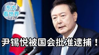 尹锡悦被国会批准逮捕！