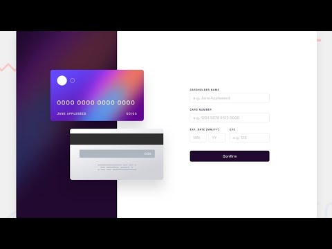 Interactive card details form - Frontend Mentor Challenge