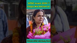 UPSC Result Category wise #upsc #upscresult2024 #upscexam #shorts #shortvideo #iasresults #ias #ips