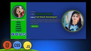 Create a Portfolio Website from Scratch | HTML CSS & JavaScript | HTML CSS & JS Portfolio Magic