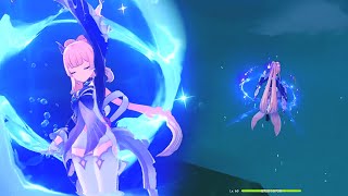 can kokomi take fall damage on water