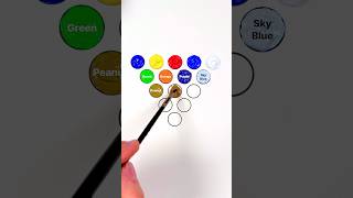 11 colors from just red, blue and yellow #colormixing #paintmixing #colortheory #artvideos