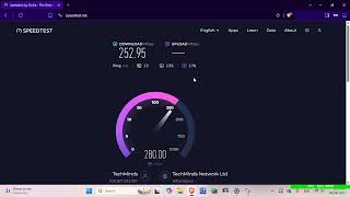 Techminds Internet Speed Test 100MBPS without Lan connection
