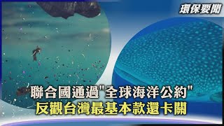 【環保要聞】聯合國通過「全球海洋公約」  反觀台灣最基本款還卡關｜TVBS新聞 2023.03.29@TVBSNEWS01