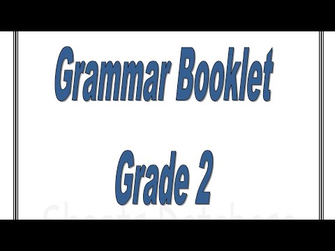 Grammar booklet @sheets Database  and learning Together Centre download link below grade 2