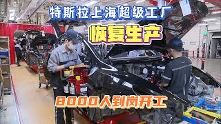 【魔都战疫】特斯拉上海超级工厂恢复生产 8000人到岗开工