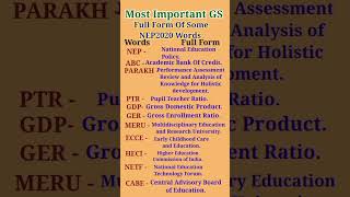 NEP 2020|Full Form Of NEP Words|National Education Policy 2020|Most ImportantGK#Bless Of Guruji#JP#