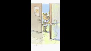 狗狗：看到你開心，我就放心啦～#狗狗 #治癒系 #狗狗的心思都寫在臉上了 #小狗狗能有什麼壞心思 #畫畫