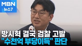방시혁 결국 검찰 고발…"충실히 소명할 것" [MBN 뉴스7]