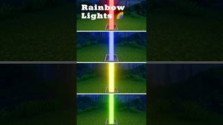Minecraft Rainbow Lights!🌈😱 #shorts #minecraft #buildhacks