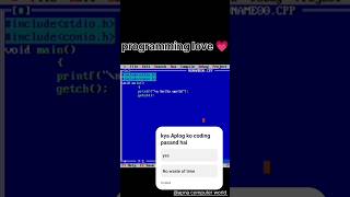 Hello World Program  In C #coding #viralvideo #turboc