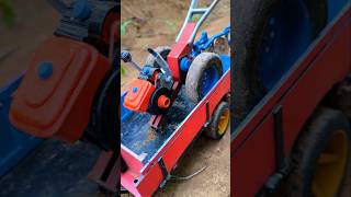Mini DIY Tractor Runs Out of Fuel While Towing Another Tractor | #shorts#youtubeshorts