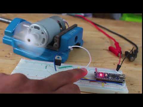 Arduino + TIP122 DC motor control | 755 DC motor