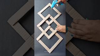 DIY Cardboard Wall Hanging ✨|#youtubeshorts #viralshort #diy #cardboard #wallhanging #craft
