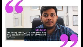 Mr Tejas reviewed I-Medita after his Routing and Switching Training