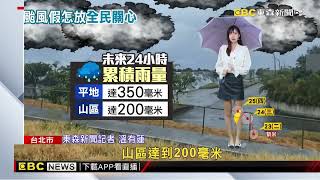 【凱米颱風】凱米「海陸警齊發」 北北基宜桃戒備 山區降雨估「紫爆」@newsebc