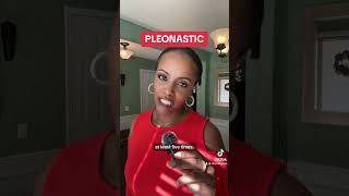 Word of the Day: PLEONASTIC. Discover this redundant word in 40 seconds! #wordoftheday #vocabulary