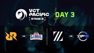 RRQ vs GE / ZETA vs DFM - VCT Pacific - Stage 2 -  Group Stage - Day 3