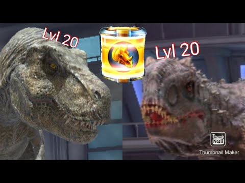 REXY AND INDOMINUS UP TO LVL 20, getting closer to uniques! (Jurassic World Alive)