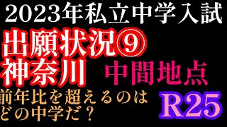 2023年R25！私立中学出願状況⑨（神奈川編）中間地点！神奈川入試まであと7日！神奈川は伝統中堅校が人気だ！#日能研 #中学受験 #中学入試 #四谷大塚