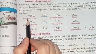 Class8 Chapter6 Topic Decomposition of Reactions @Amansstudy#vustudents#science#biology