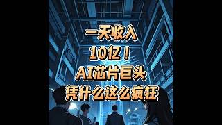 英伟达一天收入10亿，AI芯片巨头凭什么这么疯狂？