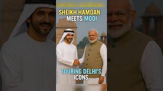 "Sheikh Hamdan Meets PM Modi | Royal Tour of Delhi's Iconic Landmarks!"||#dubai #modi