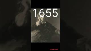 Sir Isaac Newton over the years 1643-1727 evolution #shorts