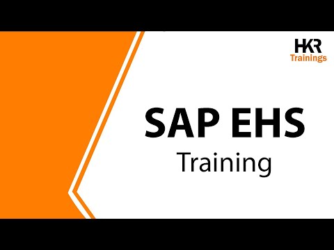 SAP EHS Training | SAP Certification Course Online | What is SAP EHS - HKR Trainings