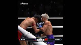 Zhang Peimian is pouring it on! 💥🥊 #ONEFridayFights58