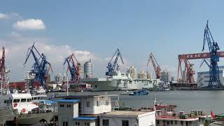 China Navy 075 Landing helicopter dock（LHD）Launching video（2）