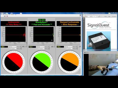 Dynamic Inclinometer - GravityGyro™ Desk Demo 2 (Vertical Gyro)