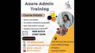 Azure Admin | NDR EdTech |  Training Institute | Bangalore | +91-87223 55666