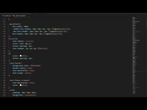 How To Create A Portfolio Website  Part 2 : Complete CSS and javascript