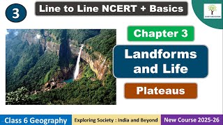 Chapter 3 Landforms and Environment | Class 6 Geography  | Plateaus