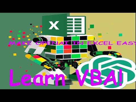 Excel VBA and OpenAI Tutorial: Create a Function for Using AI in Excel