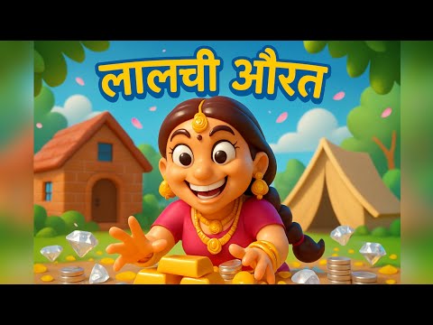 लालची औरत।#hindistories #moralstories #kahaniyan #cartoon #lateststory #newstories #animation #viral