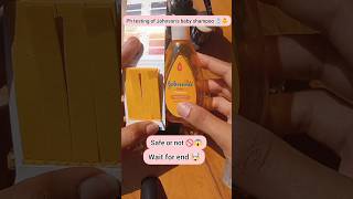 let's test ph of Johnson's baby shampoo 🧴🤯#2024#subscribe #shampoo #review #shorts