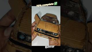 RC BMW Fully Functional from Cardboard! ⚙️#diy #shorts