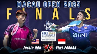 GREAT FINALS MACAU OPEN 2025 | Justin Hoh (MAS) vs Alwi Farhan (INA)