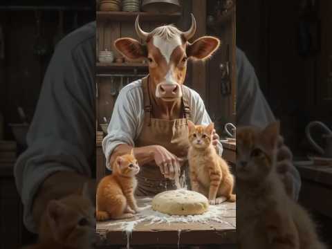 Cow and cat #satisfying #shots #cat #cow #viralvideo #viralshorts