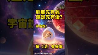 到底是先有雞還是先有蛋？宇宙說：莓有答案，也莓有解答！同步出現，同頻回響！宇宙的終極平衡！我們正在同一場循環裡旅行，同步孕育同一顆宇宙的蛋？！ #宇宙 #夢 #愛  #雞蛋哲學 #草莓 #平衡 #循環