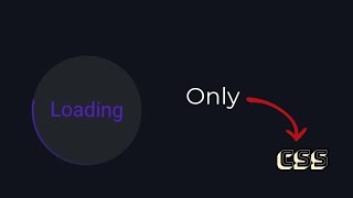 Create Loading Animation Using CSS Only #webdesign #cssanimation #css